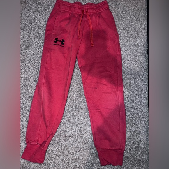 Under Armour Other - Under Armour Kids Red Joggers, Boys, 7